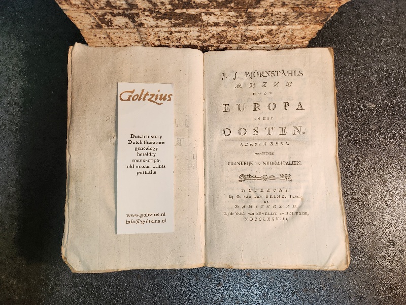 Björnstähl, Jacob Jonas J.J. Björnstähls reize door Europa en het Oosten, volumes 1-5 (of 6)