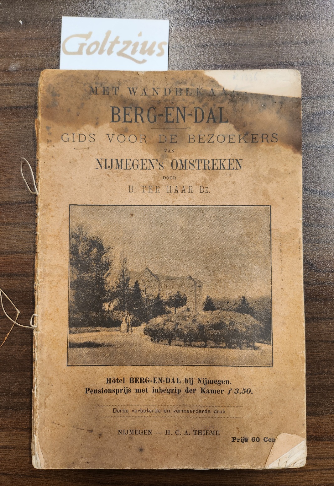 BERG-EN-DAL Berg-en-Dal. Gids voor de bezoekers van Nijmegen’s omstreken door B. ter Haar Bz, 3e druk, Nijmegen, Thieme, [ca. 1890], 72 p.