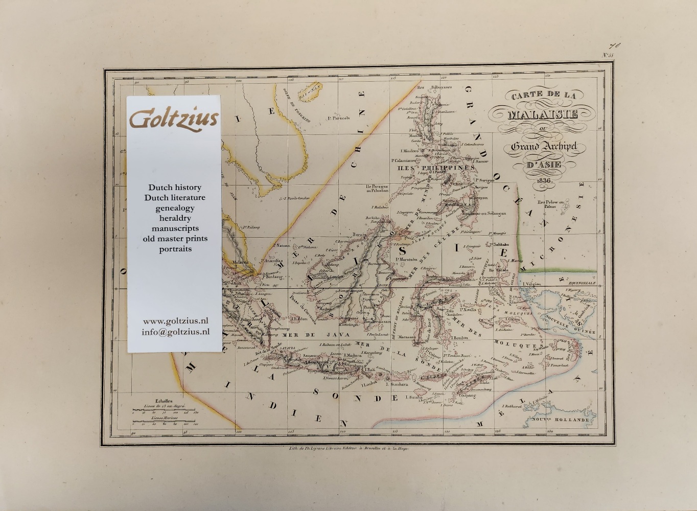 Lejeune, Th. after Conrad Malte-Brun  Carte de la Malaisie ou Grand Archipel d'Asie 1836