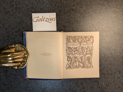 Rossetti, Christina [illustrator: Housman, Laurence] Goblin Market, by Christina Rossetti, illustrated by Laurence Housman, London, Macmillan and Co., 1909.