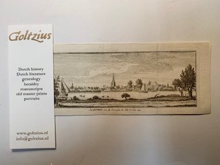 Spilman, Hendricus (1721-1784) after Beijer, Jan de (1703-1780) Jaarsveld, van de Overzijde der Lek te zien. 1750.