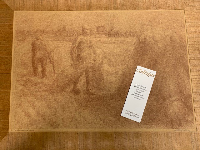 HAGE, M., 14. Op de akkers bij Laren, by Matthijs Hage (1882-1961) possibly 1914