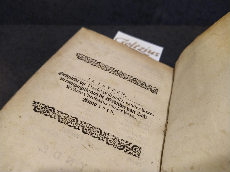 WITTE, PETRUS DE, Wederlegginge der sociniaensche dwalingen