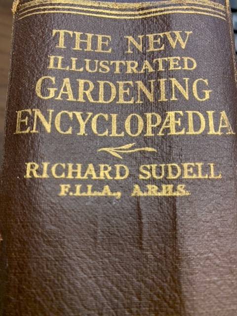 SUDELL, R., The new illustrated gardening encyclopædia. Edited by Richard Sudell.With coloured frontispiece, 48 pages of half-tone illustrations and 400 black and white sketches.