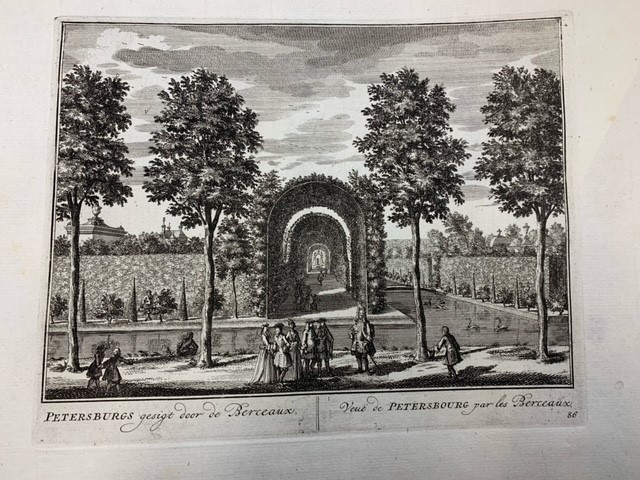 STOPENDAAL, D., Petersburgs gesigt door de Berceaux/Vue de Petersbourg par les Berceaux. 86