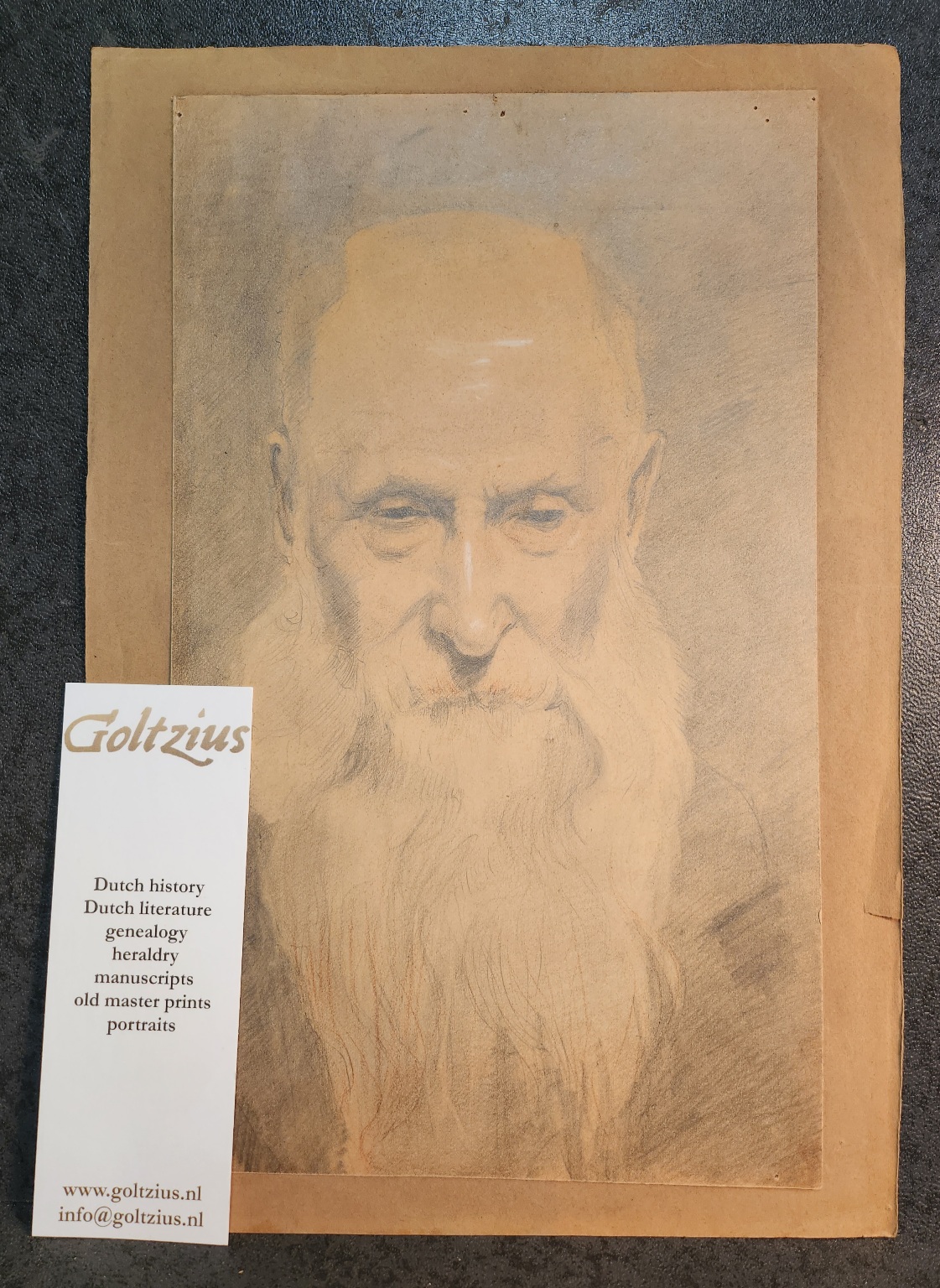 DIJK, A.J.M. VAN, Portrait of an old man with beard by A.J.M. van Dijk Azn.