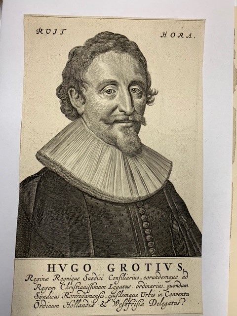Hugo Grotius, Hugo de Groot engraved portrait.