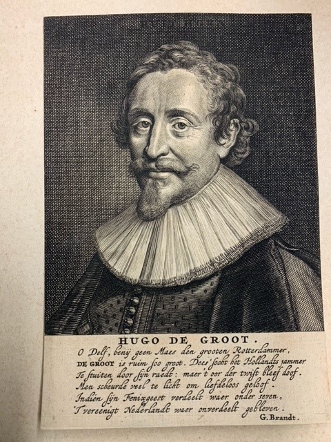 Hugo de Groot, engraved portrait of Hugo Grotius