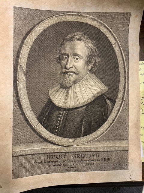 Hugo Grotius, engraved portrait of Hugo de Groot.