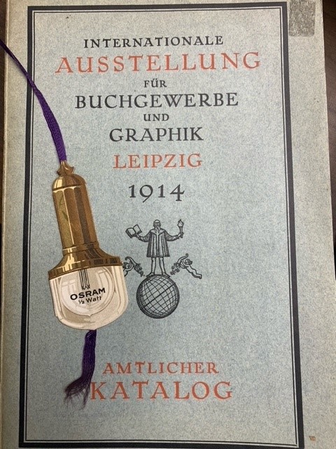  - Internationale Ausstellung fur Buchgewerbe und Graphik Leipzig 1914. Amtlicher Katalog.