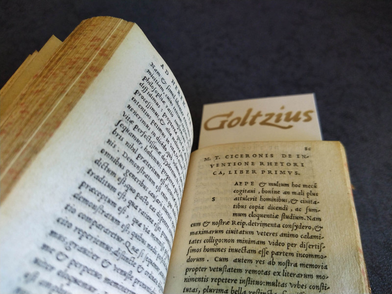CICERO, MARCUS TULLIUS, Rhetoricorum ad C. Herennium. lib. IIII. M. Tul. Ciceronis. De inuentione lib. II, Topica ad Trebatium lib. I, Oratoriae partitiones lib. I. Variae lectiones ad calcem reiectae