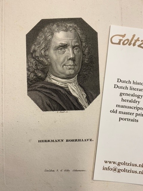 STAUB, L., Portrait of Herrmann Boerhaave.