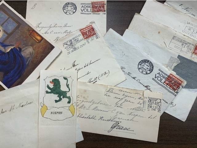 NISPEN TOT SEVENAER, P.J.A.A.M. VAN, Letters sent by Jhr. Paul J.A.A.M. van Nispen tot Sevenaer to his son Jhr. Carel H.J.I.M. van Nispen tot Sevenaer during the Second World War and other documents.