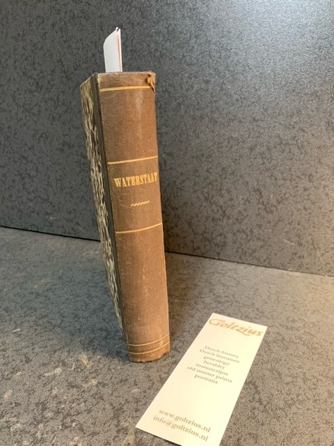  - Convolute: collection of works relating to waterstaat (water management): 1. Statuten der Vereeniging voor nijverheid en handel gevestigd te Almelo; 2. De Hondsbossche en duinen tot Petten. met een kaartje; 3. De Hondsbossche en duinen tot Petten door Mr J. G. A. Faber; 4. Keuren van Amstelland met eenige opmerkingen naar aanleiding van de memorie van toelichting (...) Hoogheemraadschap Amstelland; 5. Lezing van den heer D. van Ketwich, in het collegie Zeemanshoop 1875; 6. Het ontwerp-reglement van bestuur voor het hoogheemraadschap van den Hondsbossche en Duinen tot Petten; 7. Peilverhooging van het Noordzee-kanaal; 8. Wat zal er worden van de Noordbrabant-Limburgsche Peel? 9. De vraag Wat zal er worden van de Noordbrabant-Limburgsche Peel? gesteld door den heer J. van den Griendt, beantwoord door J.L. Janssens. 10. Waterschapsbelangen door Mr J. G. A. Faber; 11. Holland in last; 12. Is Holland in last en moet Gelderland daaraan opgeofferd worden?  13. Ontwerp van een reglement van bestuur voor het hoogheemraadschap van de uitwaterende sluizen in Kennemerland en West-Friesland.14. Het toezicht van hooger gezag op de waterschappen, volgens hunne reglementen; 15. Het toezicht van hooger gezag op de waterschappen, volgens hunne reglementen; 16. Handleiding voor de kennis, waardeering en bewerking van droogemaakte veenpolders.