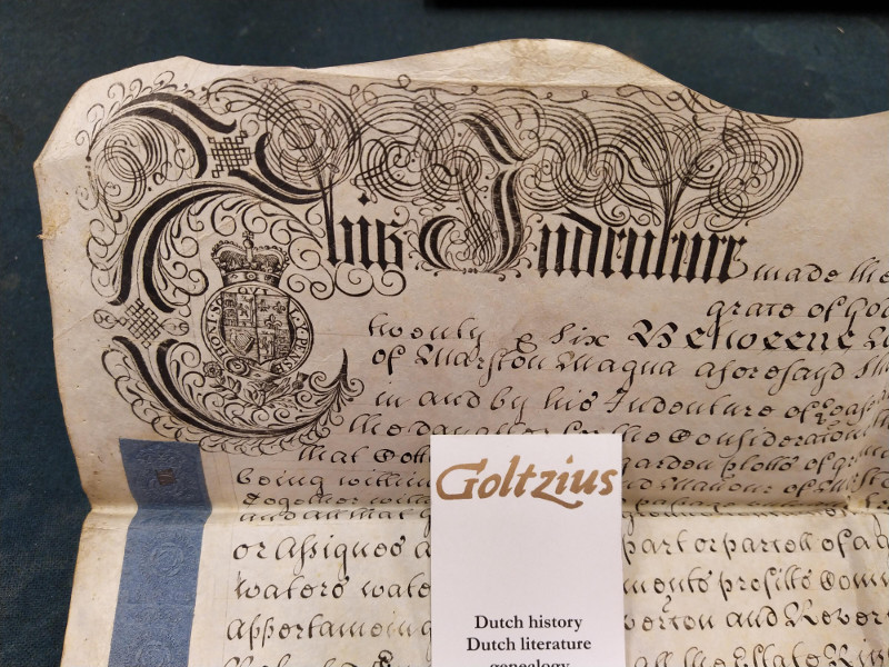 This indenture made the seventh and twentieth day of November in the 18th year of our sovereigne Lord George (1726)