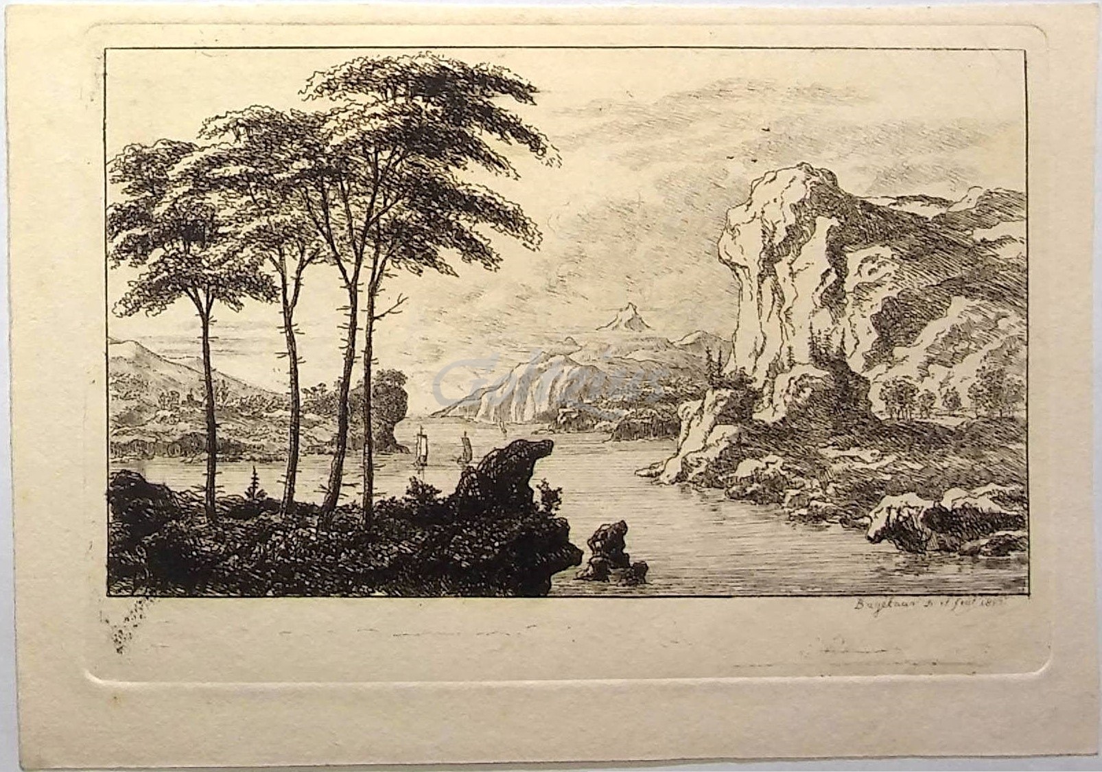 BAGELAAR, ERNST WILLEM JAN (1775-1837), Landscape near the Adriatic Sea
