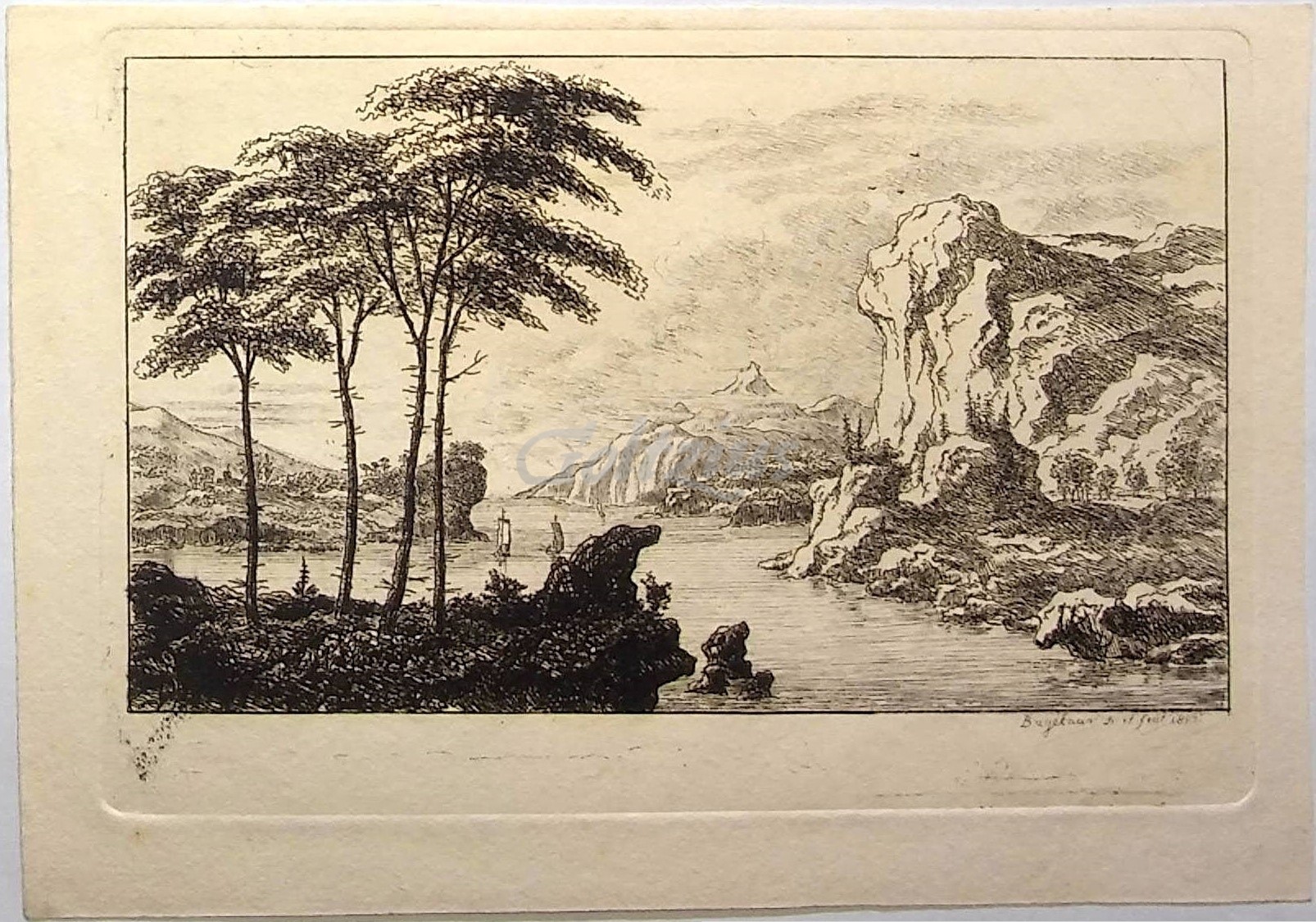BAGELAAR, ERNST WILLEM JAN (1775-1837), Landscape near the Adriatic Sea