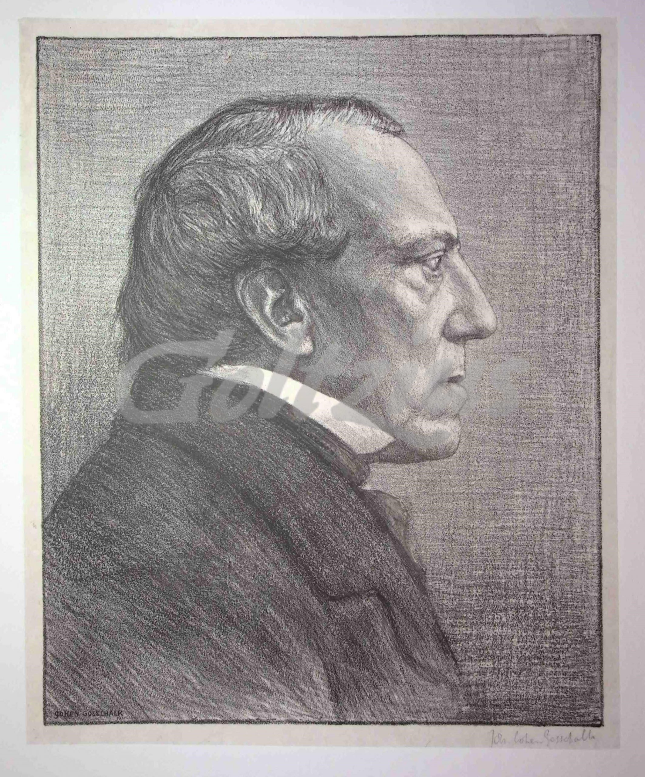 COHEN GOSSCHALK, JOHAN, Portrait of David van der Kellen
