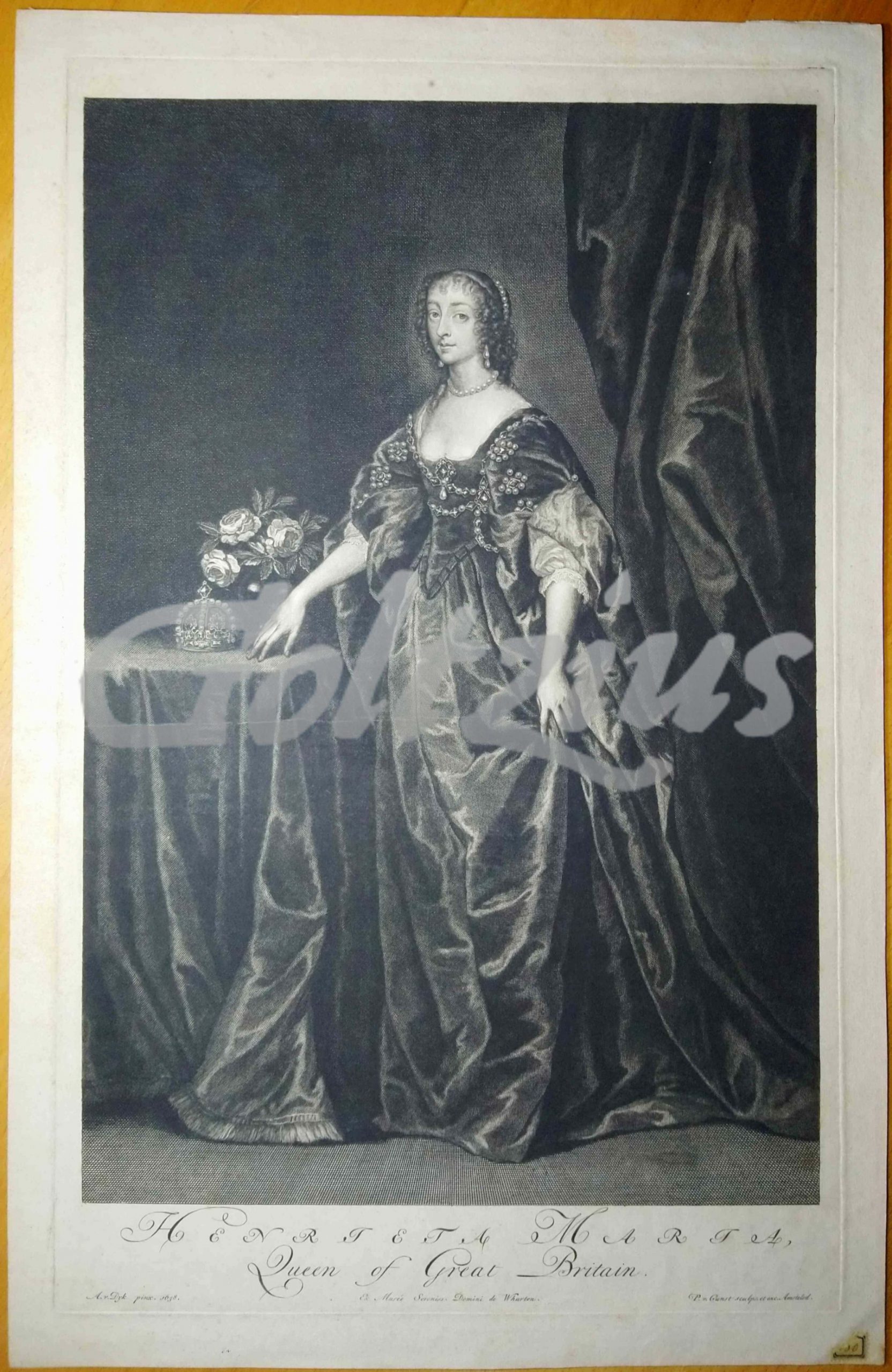 GUNST, PIETER VAN, Portrait of Henrietta Maria