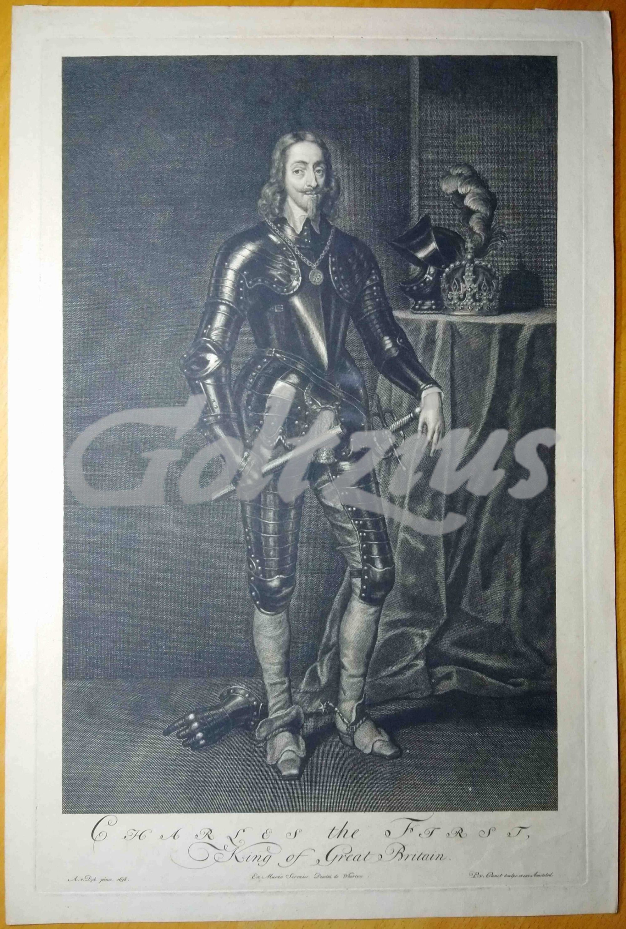 GUNST, PIETER VAN, - Portrait of Charles I