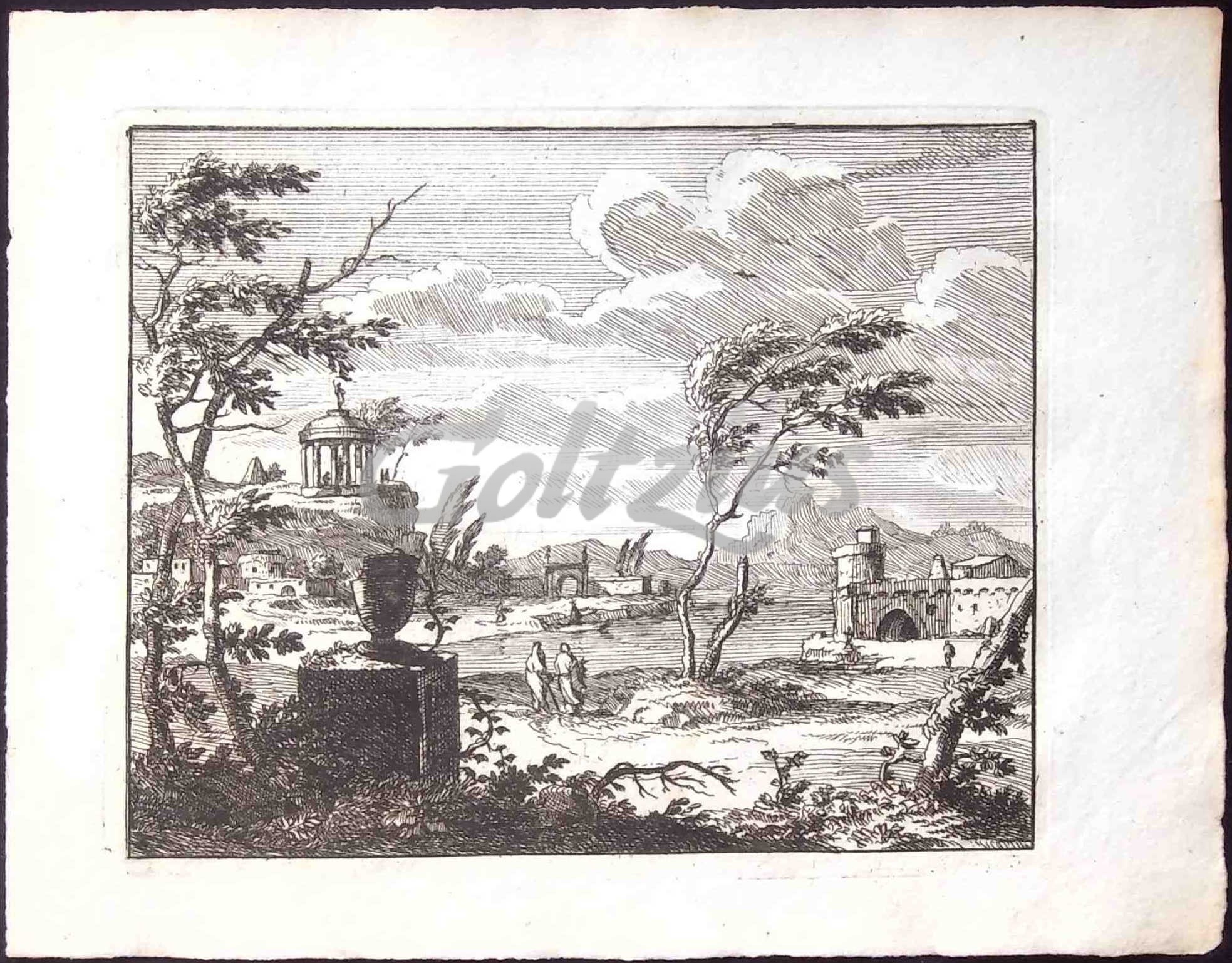 ANONYMOUS, Italianate river landscape