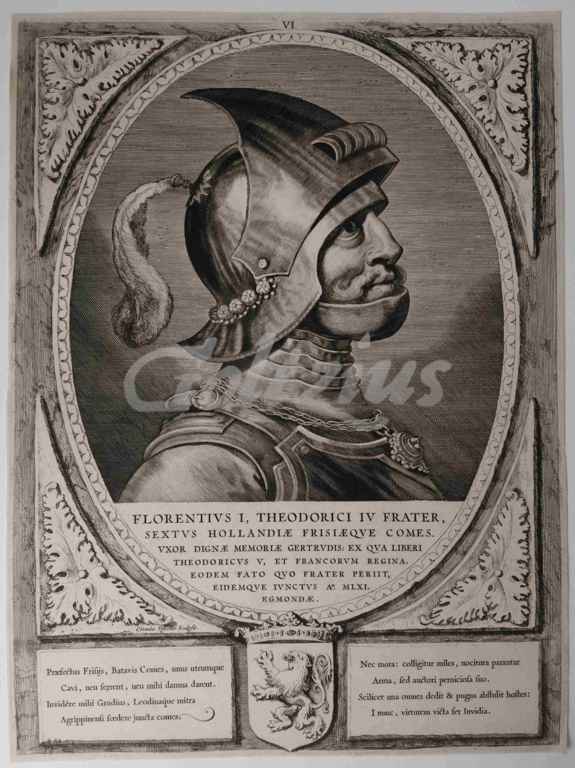 VISSCHER, CORNELIS, Portrait of Floris I
