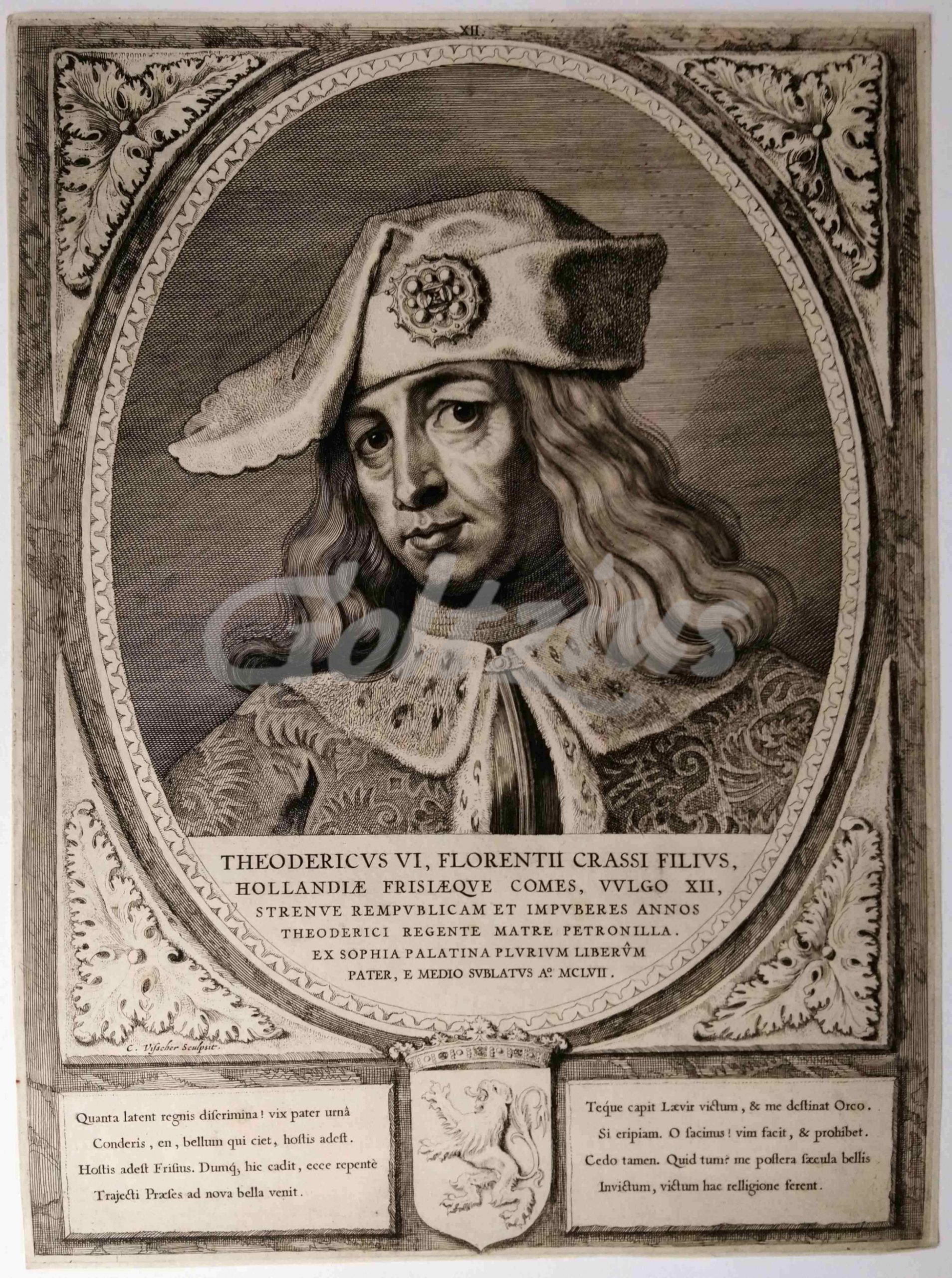 VISSCHER, CORNELIS, Portrait of Dirk VI
