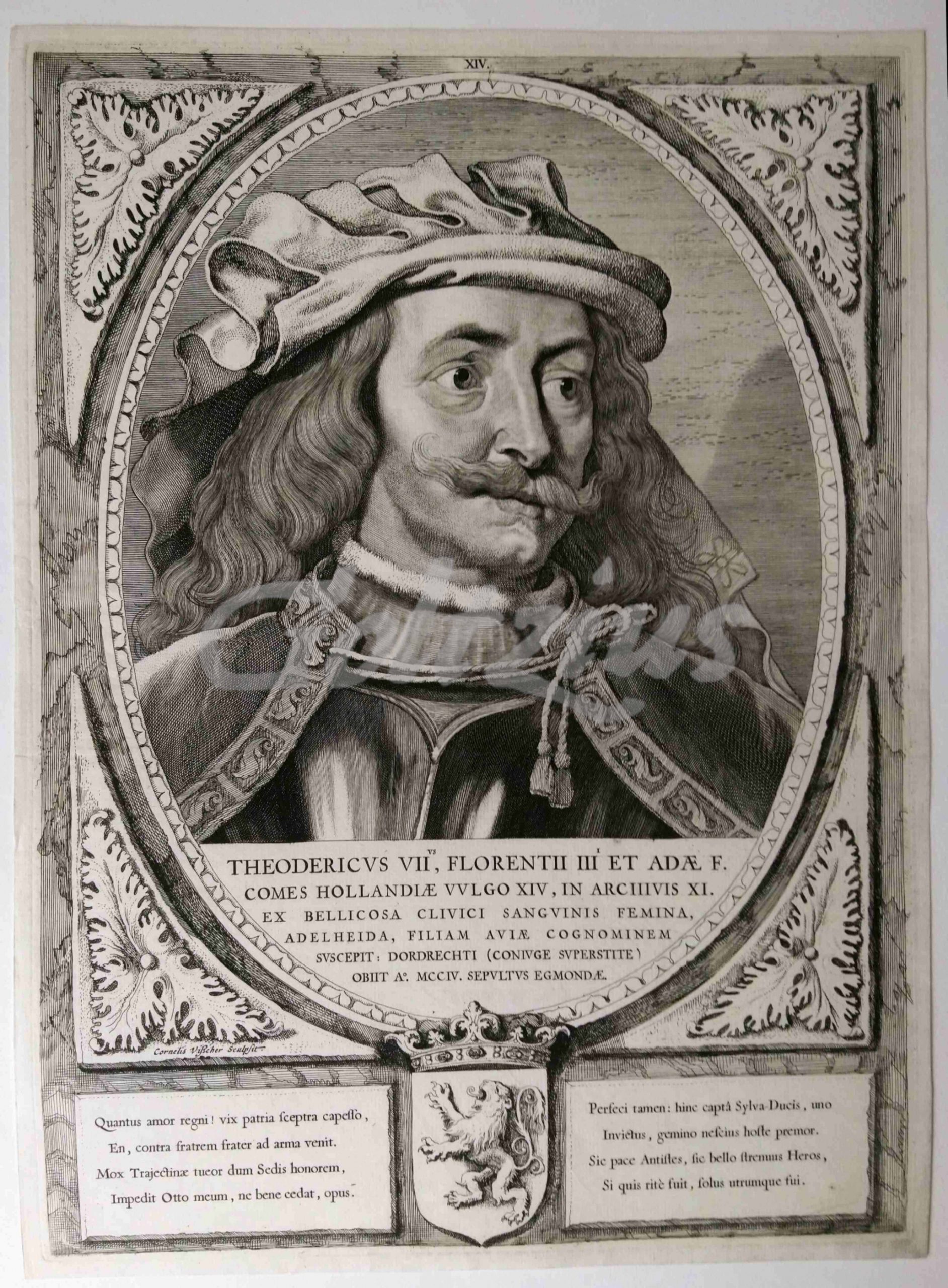 VISSCHER, CORNELIS, Portrait of Dirk VII