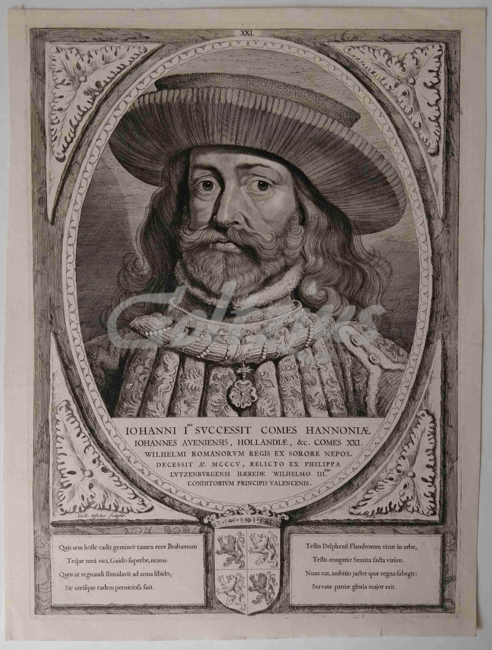 VISSCHER, CORNELIS, Portrait of John I, Count of Holland