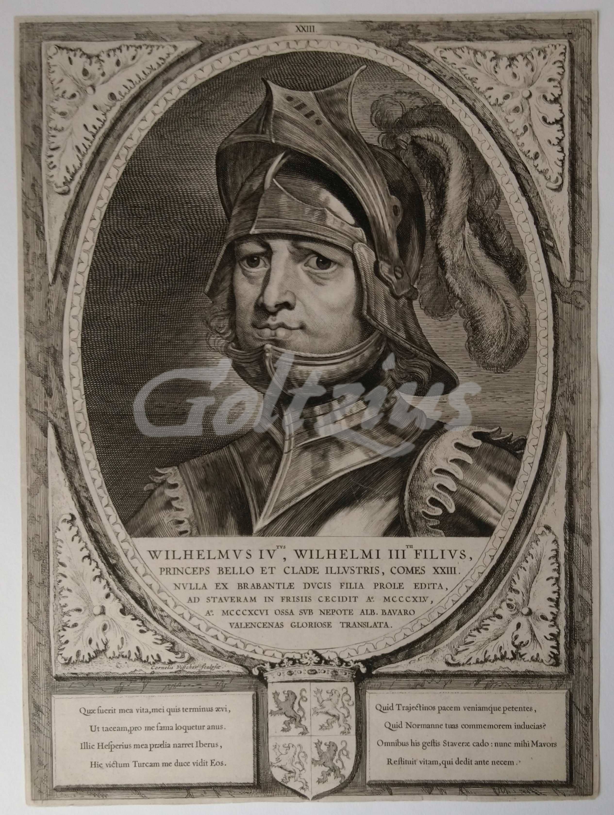 VISSCHER, CORNELIS, - Portrait of William IV, Count of Holland