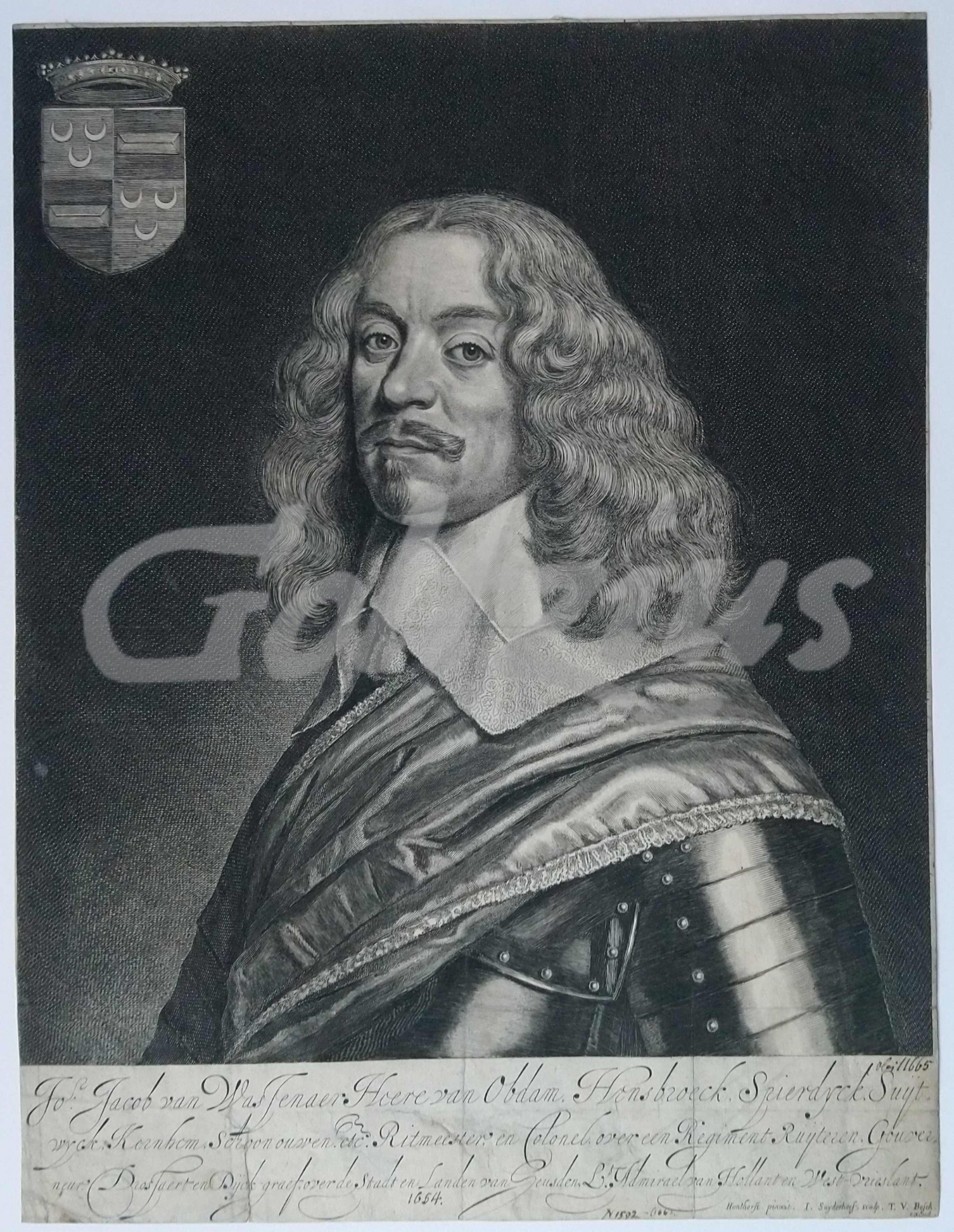 SUYDERHOEF, JONAS, Portrait of Jacob, Baron of Wassenaer, Lord of Obdam