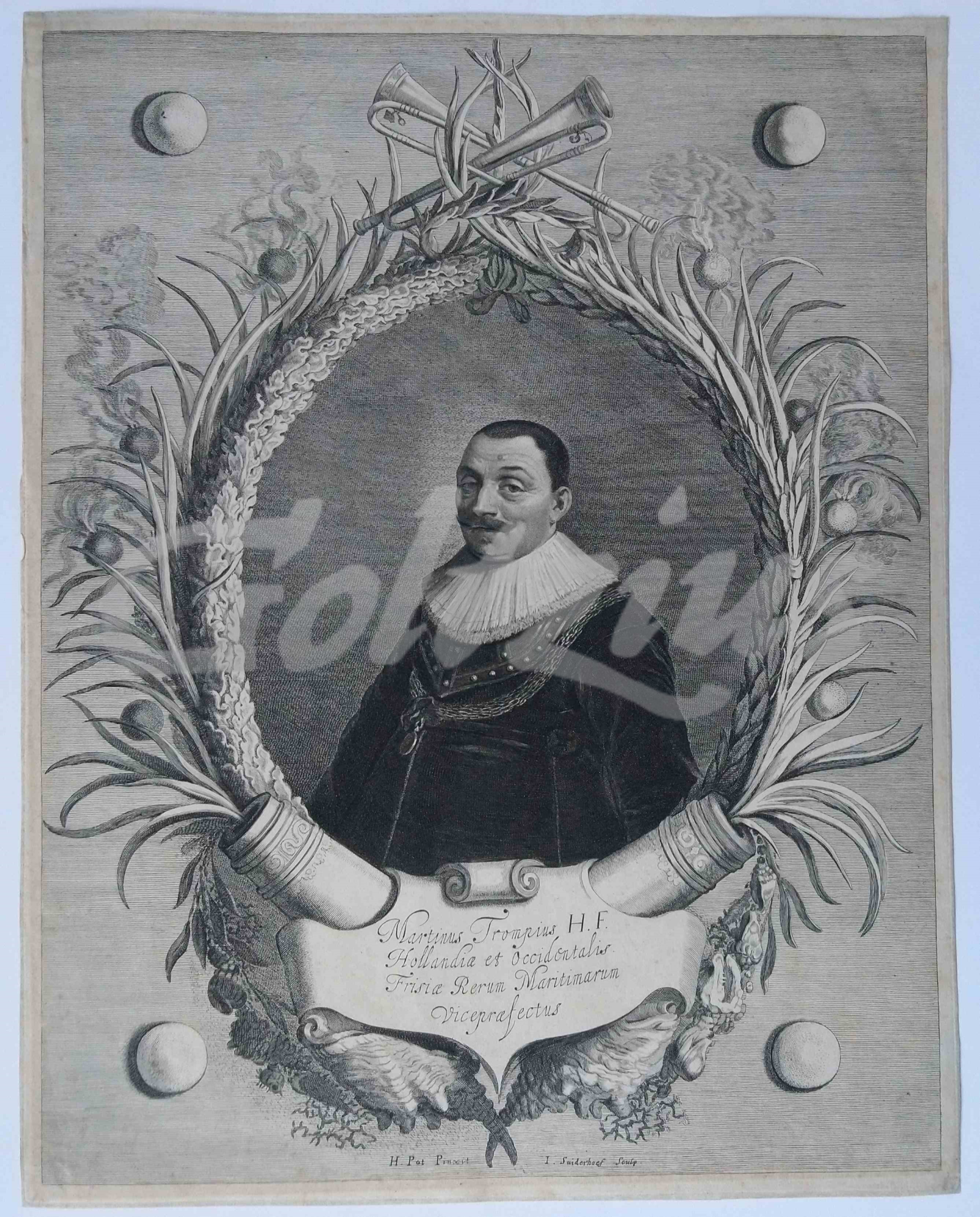 SUYDERHOEF, JONAS, - Portrait of Maarten Harpertsz. Tromp