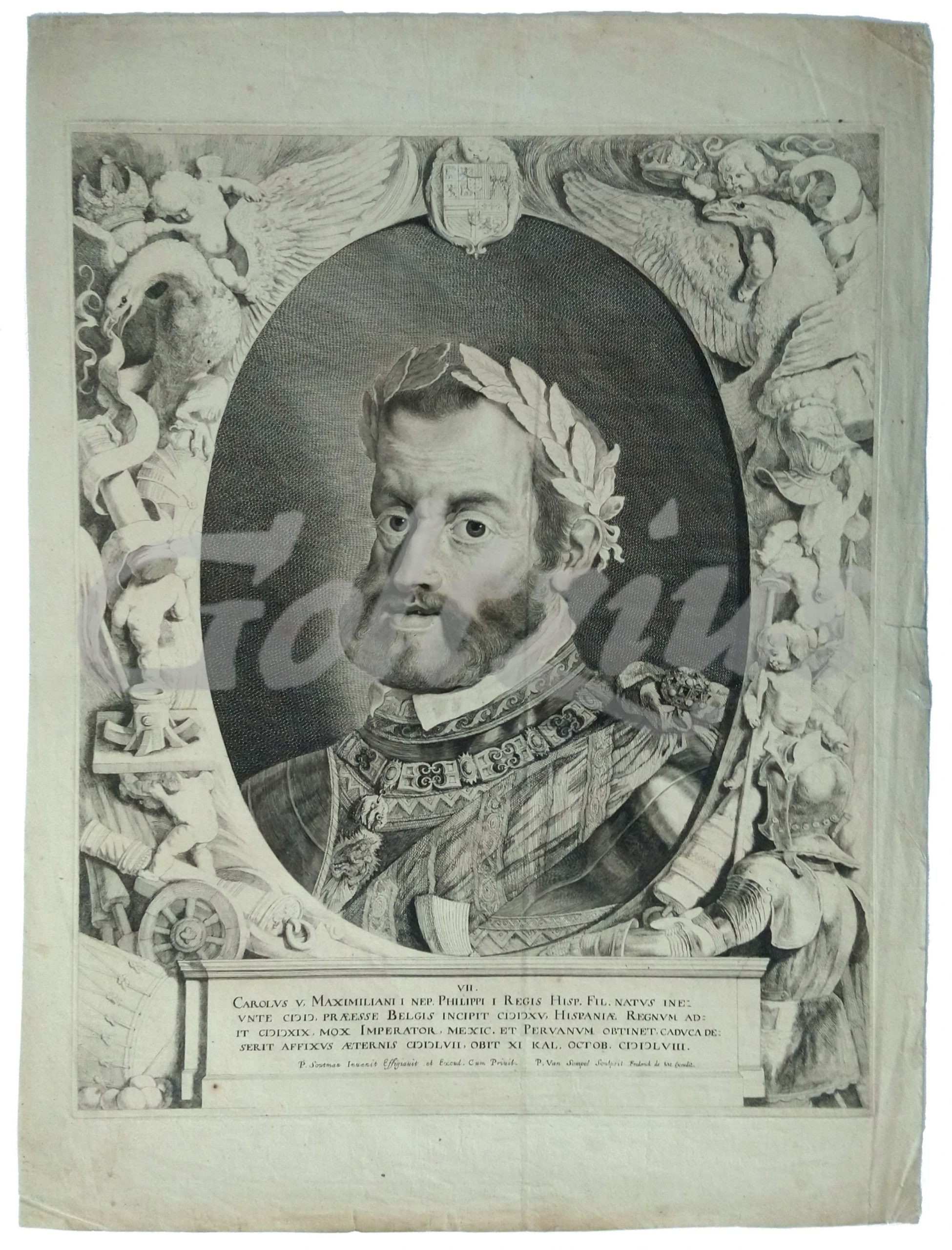 SOMPEL, PIETER VAN, Portrait of Charles V