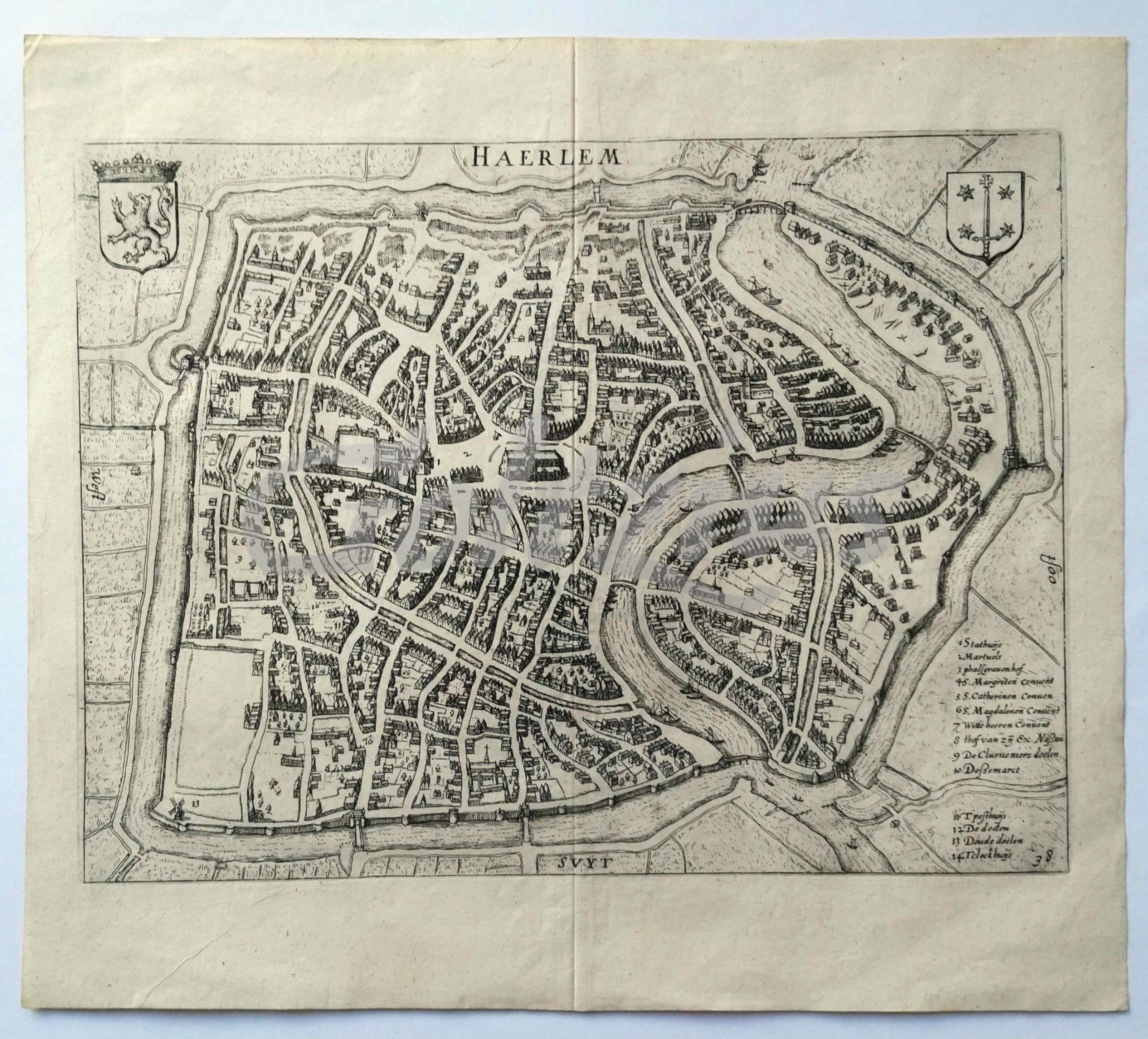 GUICCIARDINI, LUDOVICO, Map of Haarlem