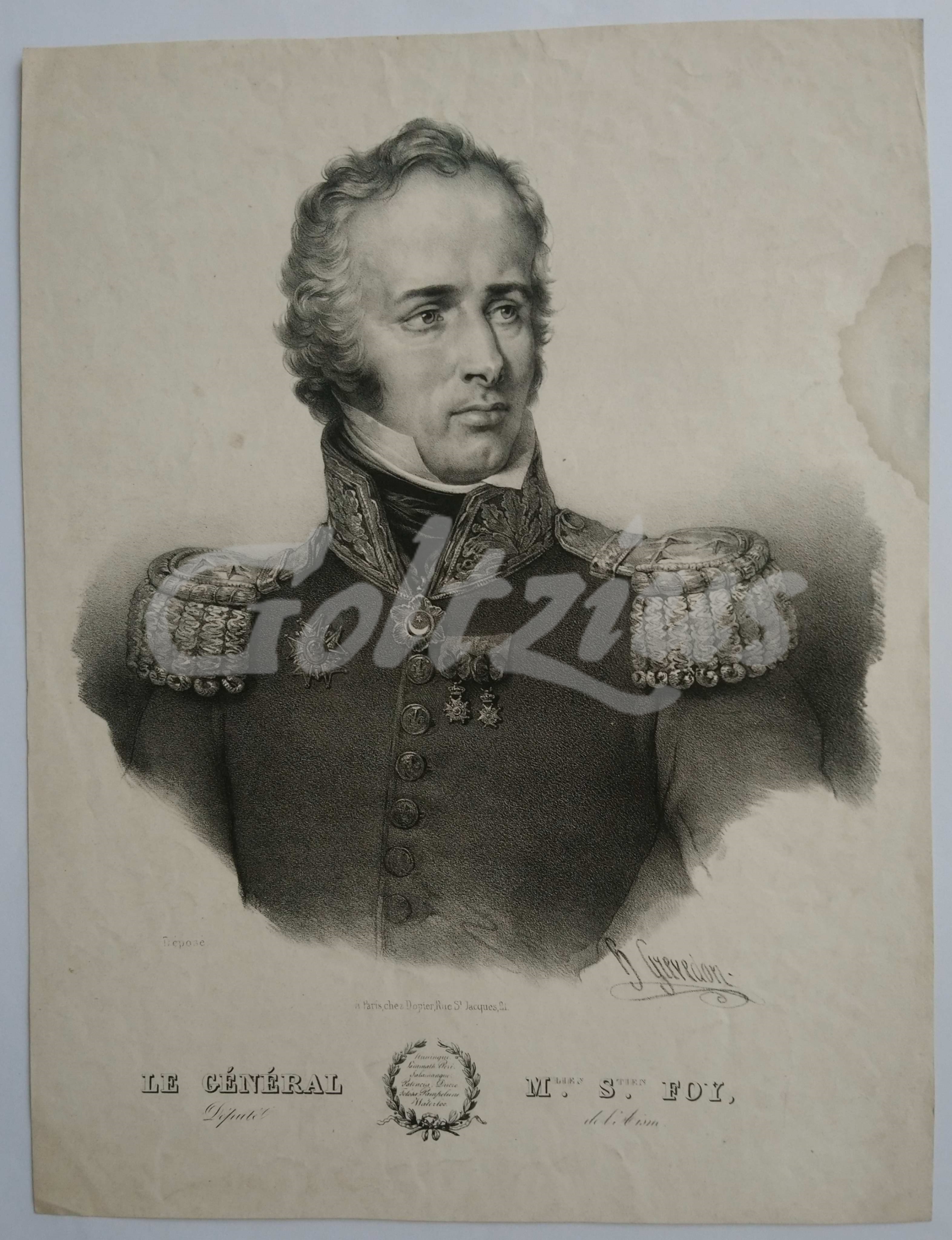 GRÉVEDON, HENRI, Le Général M.lien S.tien Foy