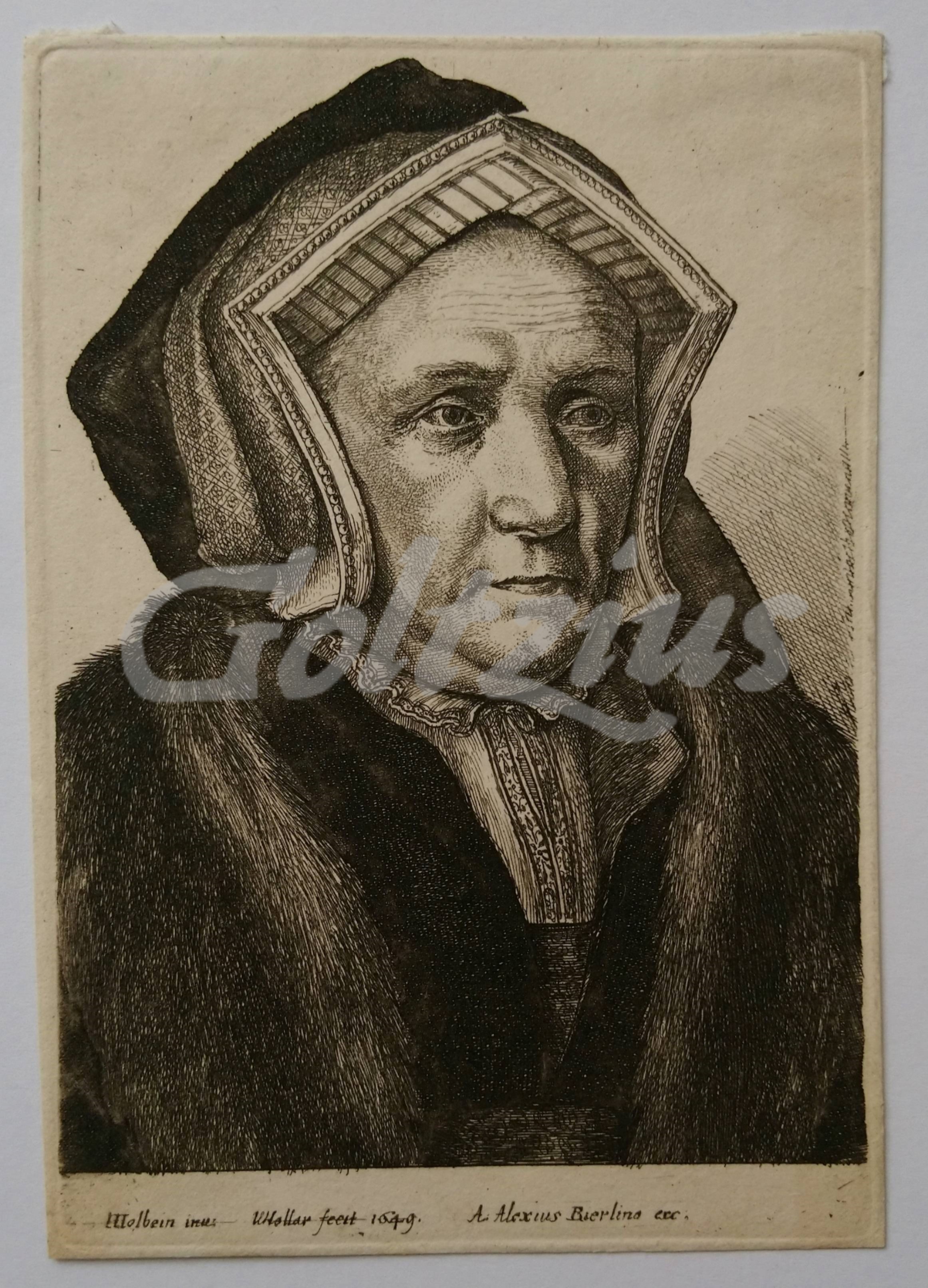 HOLLAR, WENCESLAUS, Portrait of Lady Margaret Butts