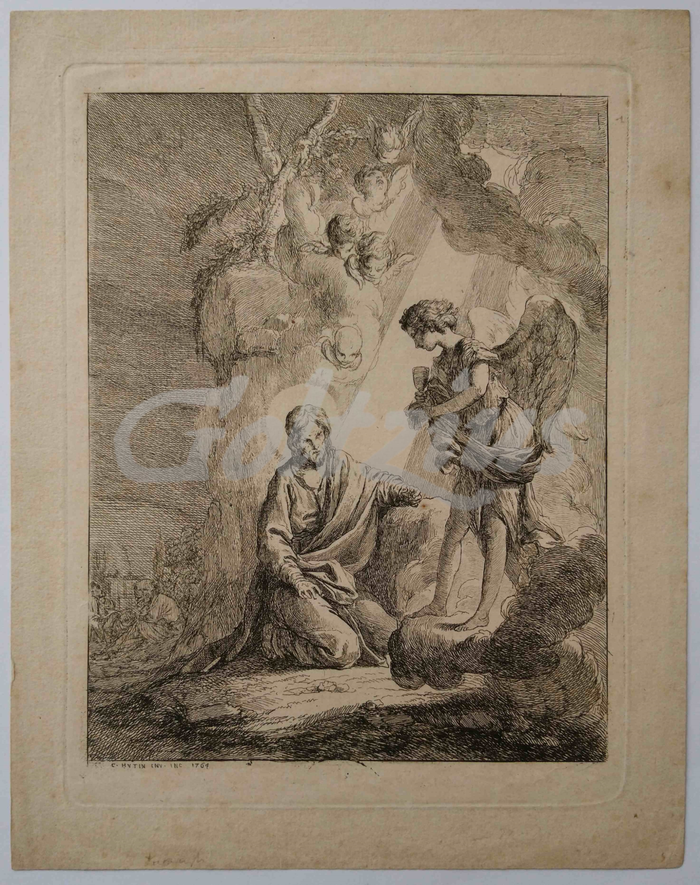 HUTIN, CHARLES FRANÇOIS, Agony of Christ in the garden