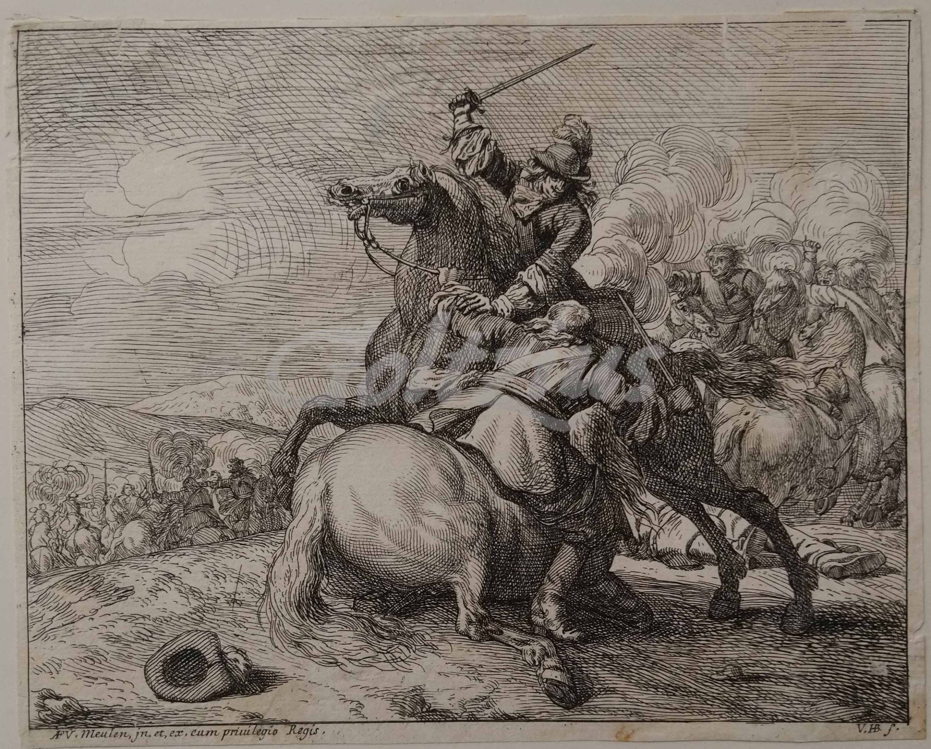 HUCHTENBURG, JAN VAN, Cavalry battle