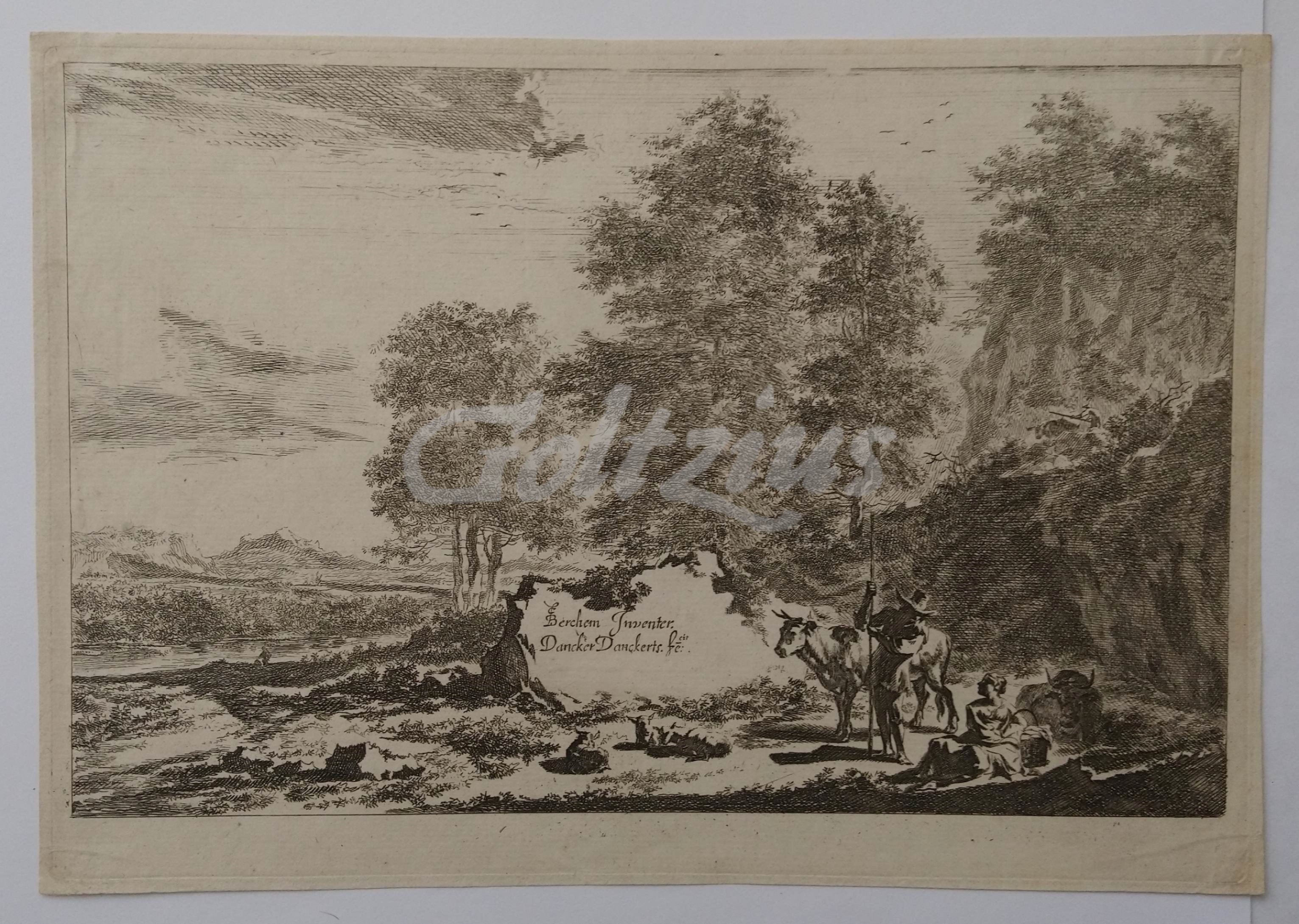 DANCKERTS, DANCKER, Landscape with resting shepherds