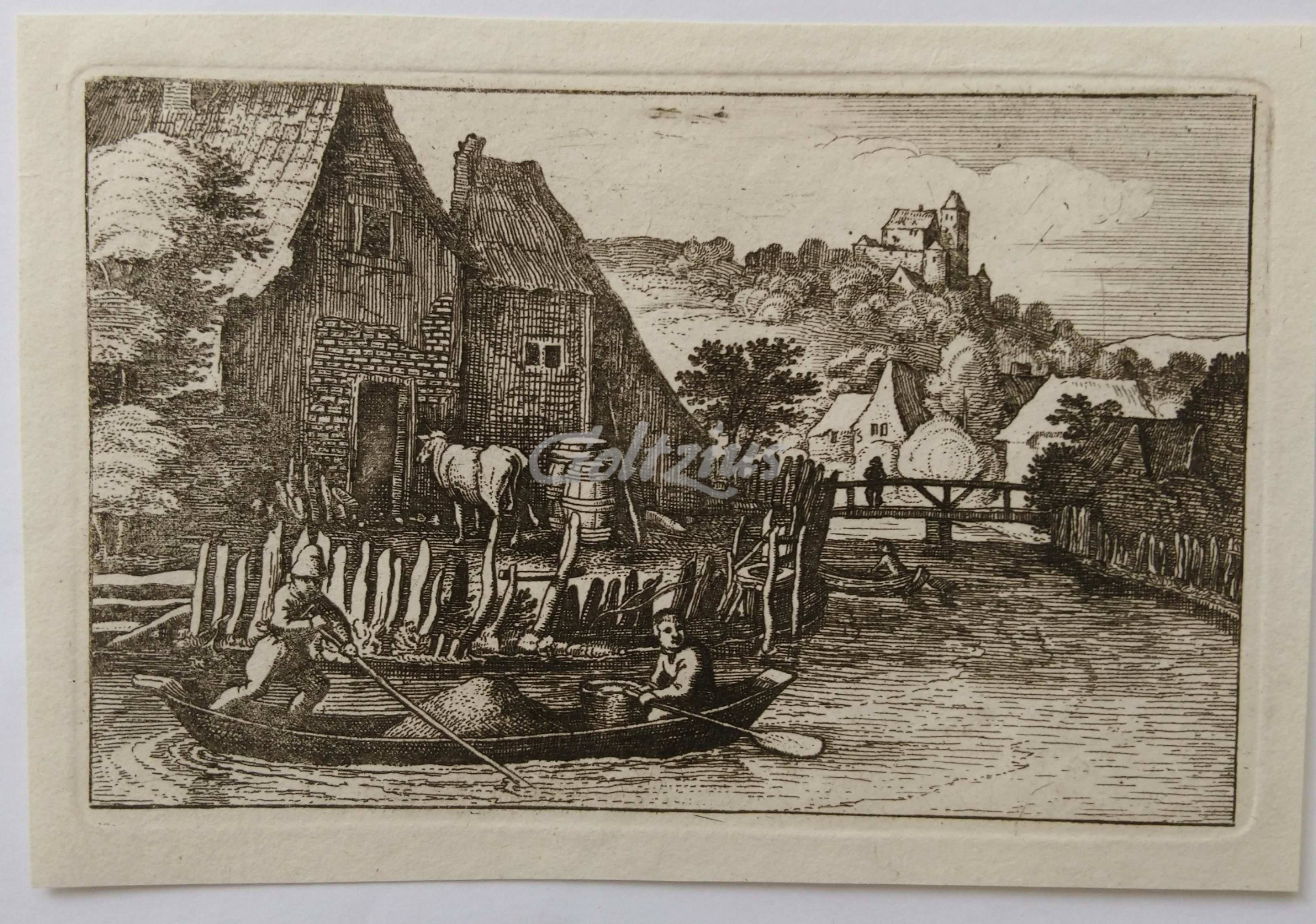 ANONYMOUS, Farmhouse near a canal