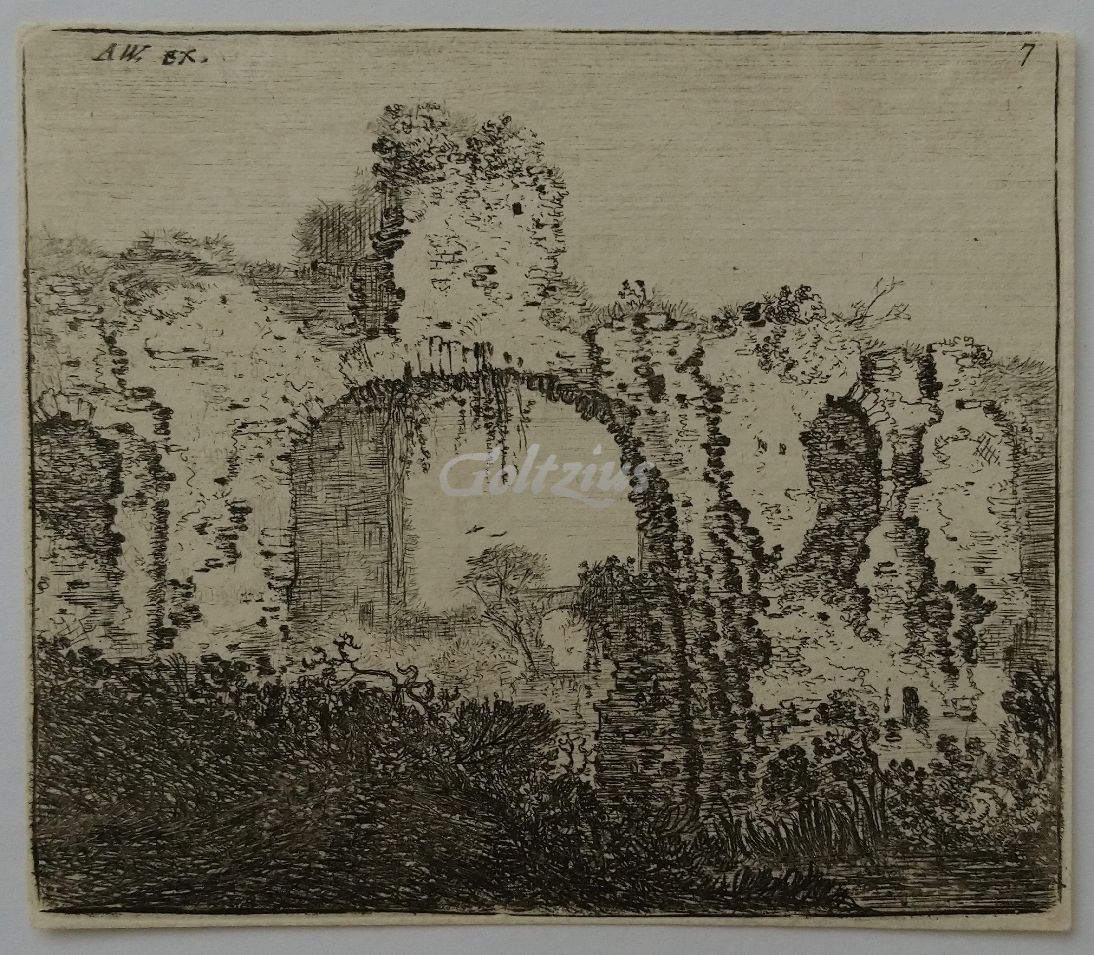RUISCHER, JOHANNES, WATERLOO, ANTHONIE (1609-1690), The ruin