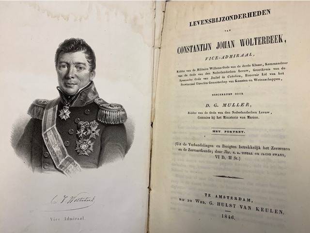 MULLER, D.G., Levensbijzonderheden van Constantijn Johan Wolterbeek, vice-admiraal, ( ...) / beschreven door D.G. Muller