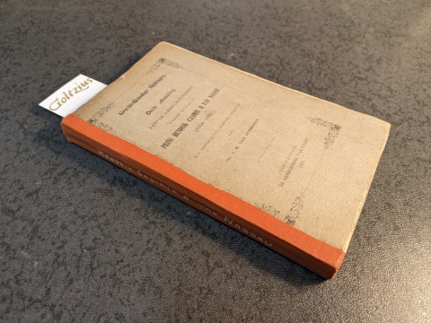SYPESTEYN, J.W. VAN, - Geschiedkundige bijdragen. Derde aflevering. Eenige gebeurtenissen gedurende het leven van Prins Hendrik Casimir II van Nassau (1664-1696). 
