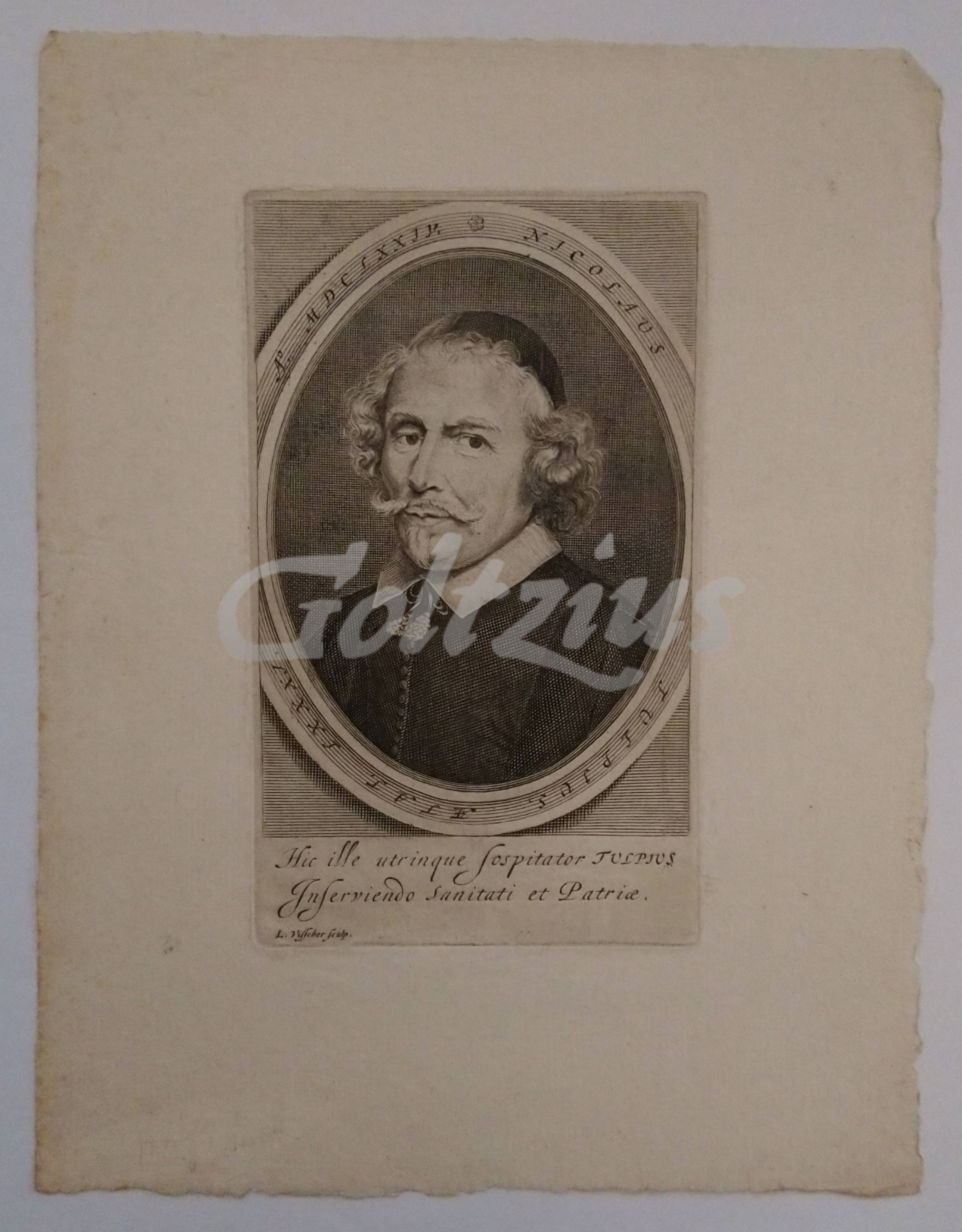 VISSCHER, LAMBERT, Portrait of Nicolaes Tulp