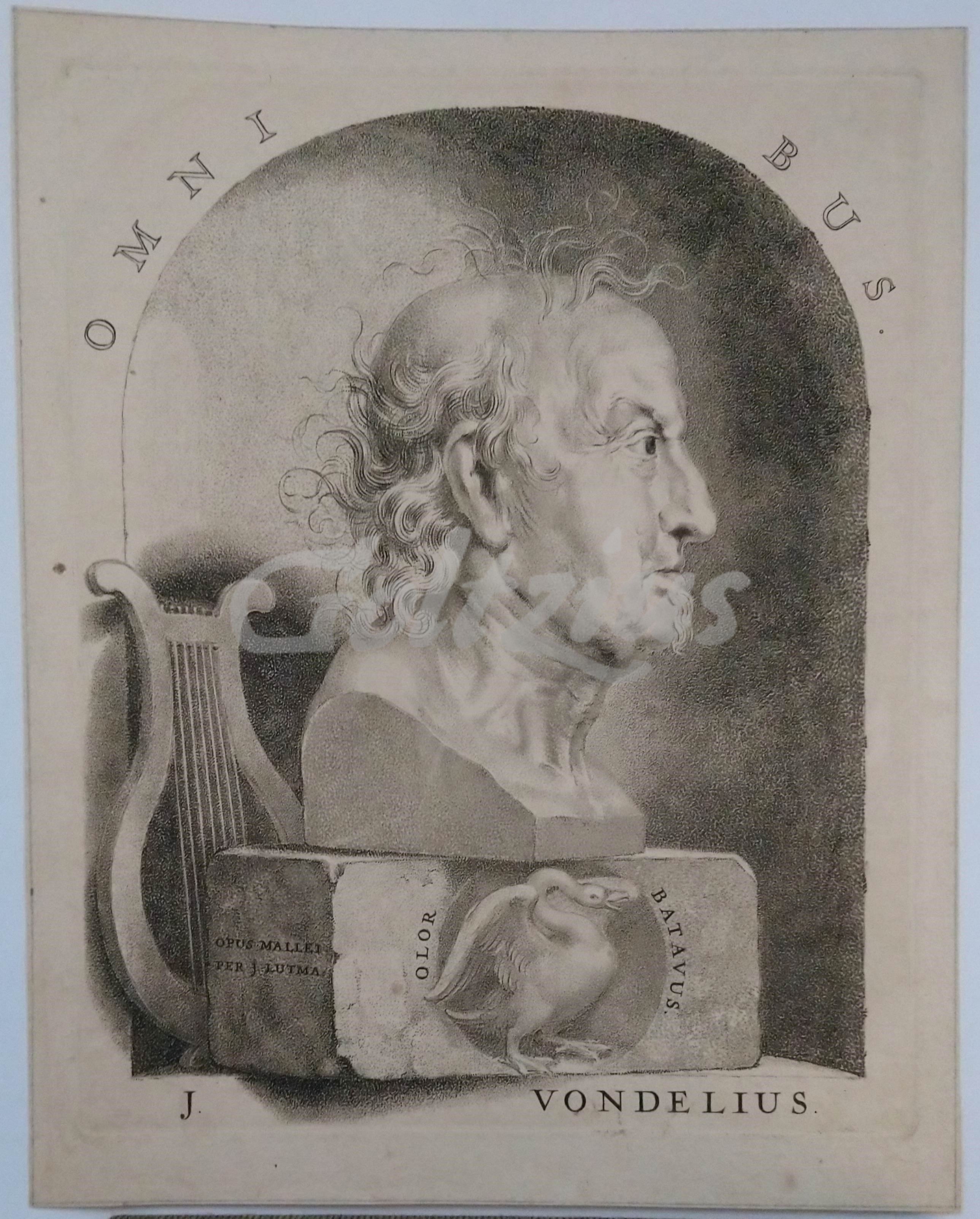 LUTMA, JOHANNES, Portrait of Joost van den Vondel
