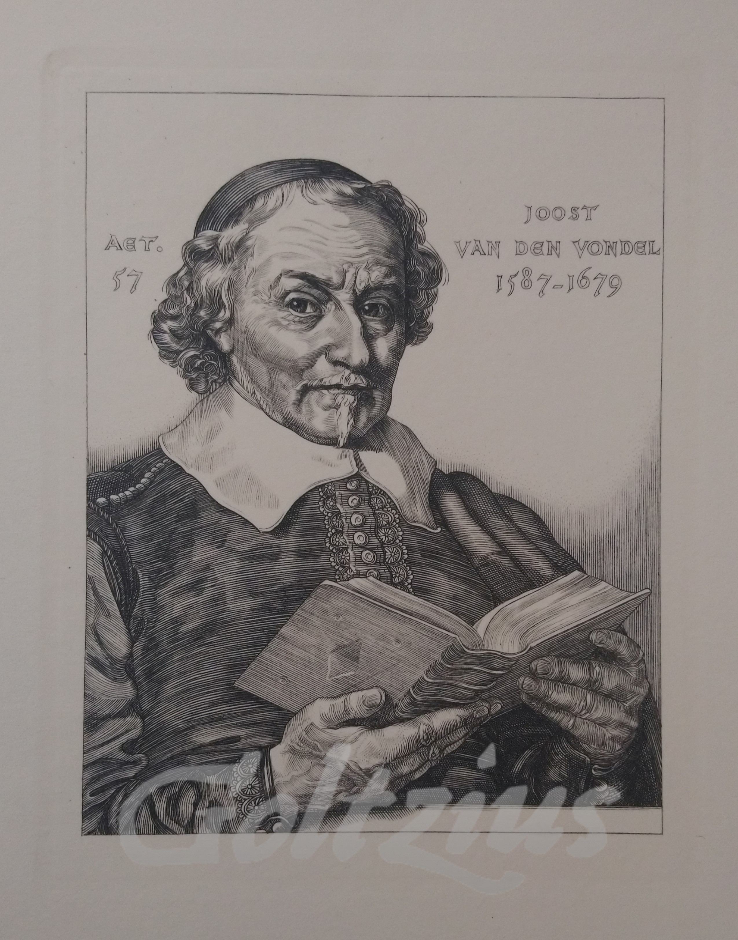 REITSMA-VALENÇA, ENGELIEN, Portrait of Dutch poet Joost van den Vondel