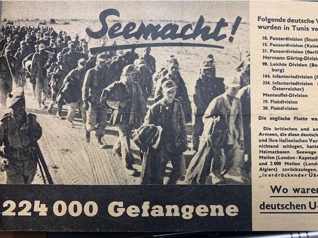 Seemacht! 224 000 gefangenen.