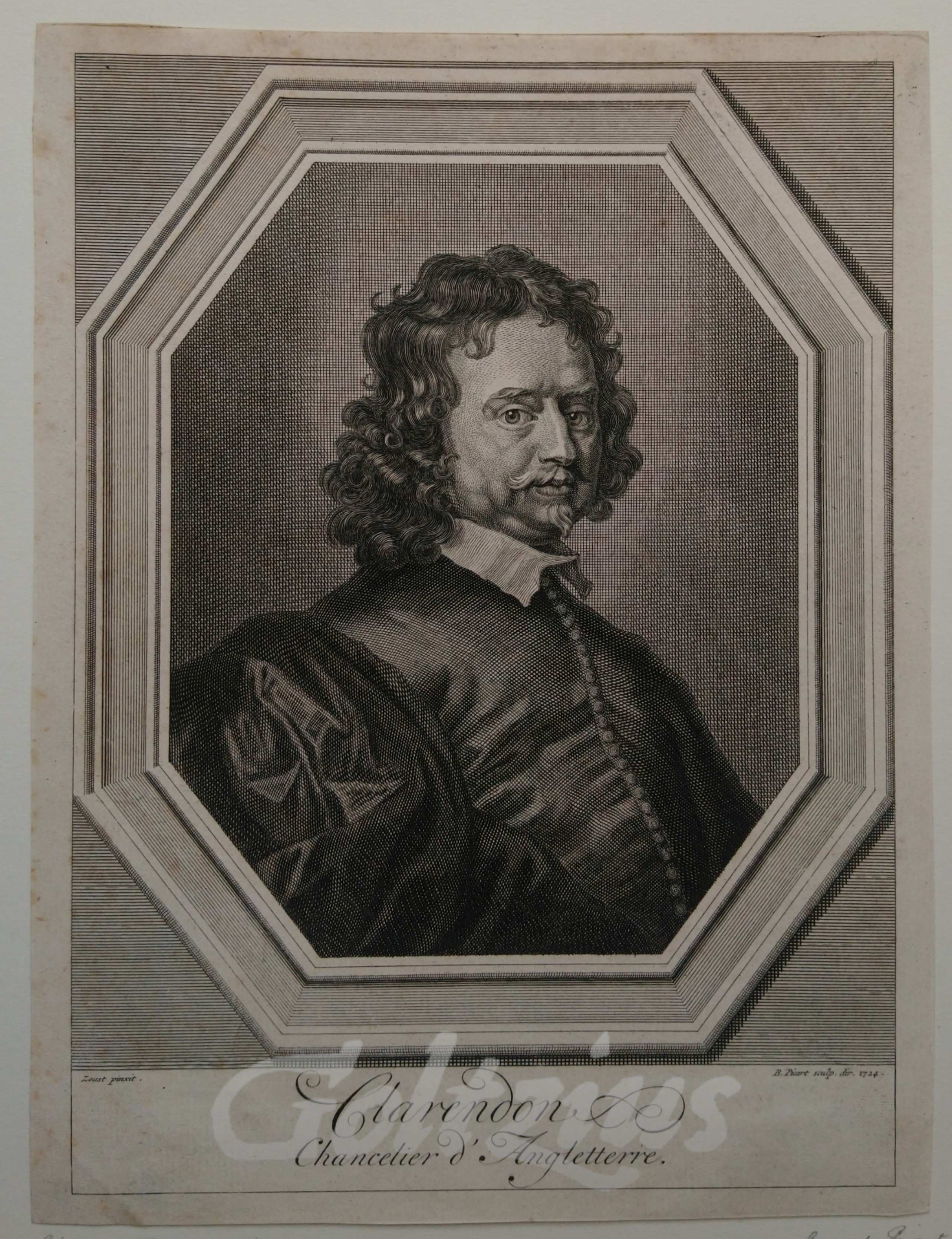 PICART, BERNARD (1673-1733), Clarendon Chancelier d'Angleterre
