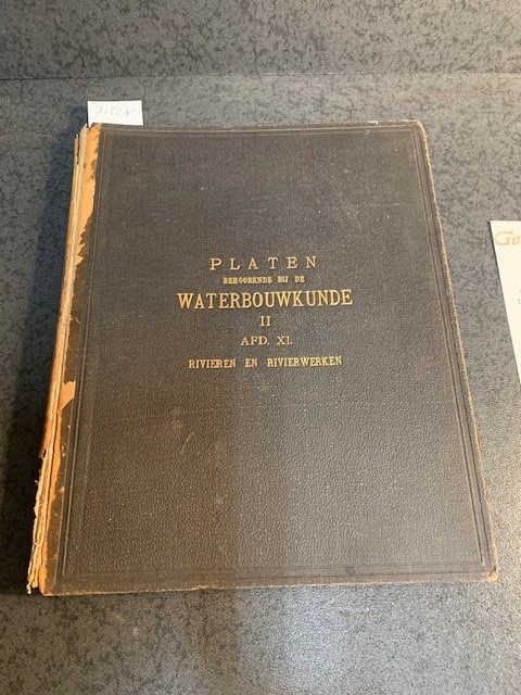 HENKET, N.H., DR. CH. M. SCHOLS., J.M. TELDERS. (ED. C. LELY), Waterbouwkunde 2e deel: Afd. XI Rivieren en rivierwerken, atlas with 22 platen.