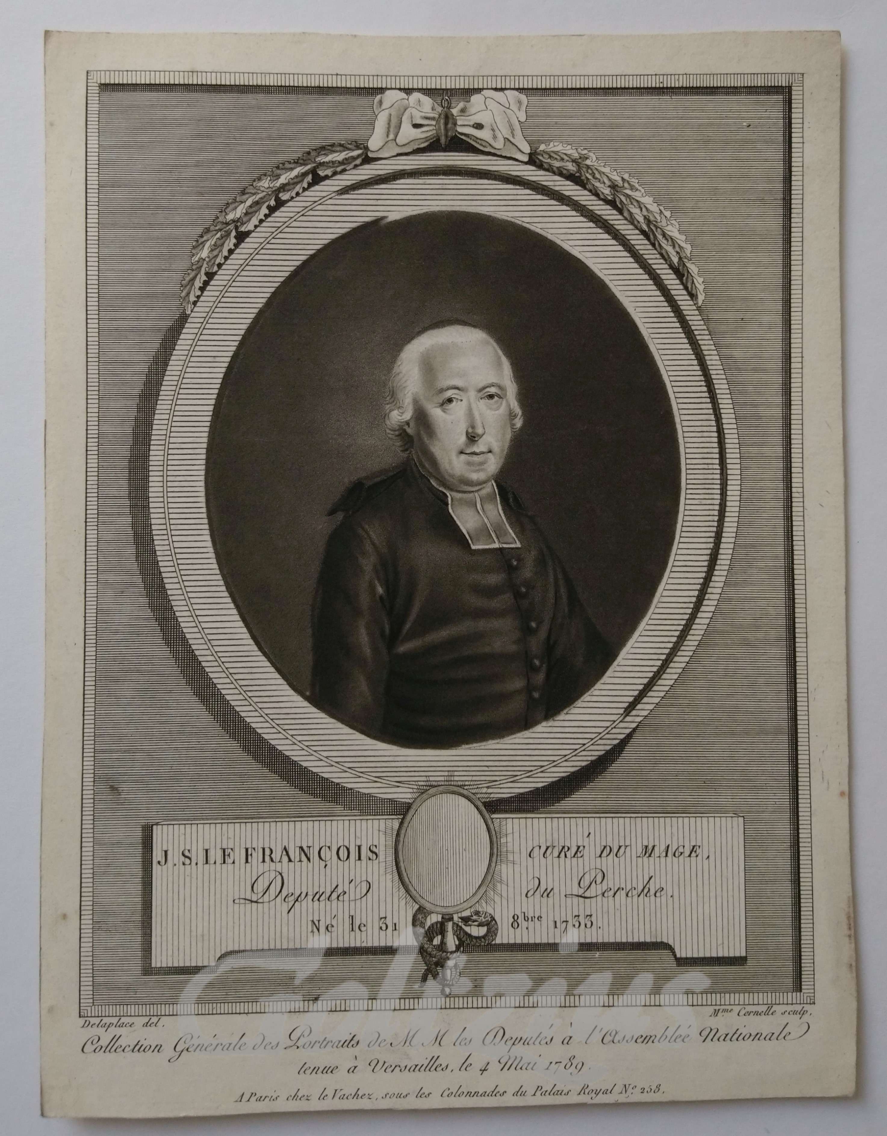 SERGENT-MARCEAU, MARIE LOUISE, J.S. le François curé du Mage
